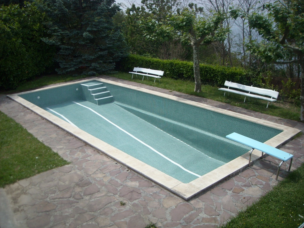 Reffection piscine en béton